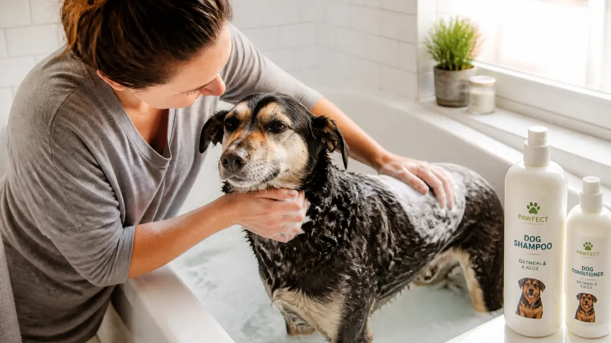 Comment laver son chien sans l’irriter : fréquence, produits et erreurs à éviter