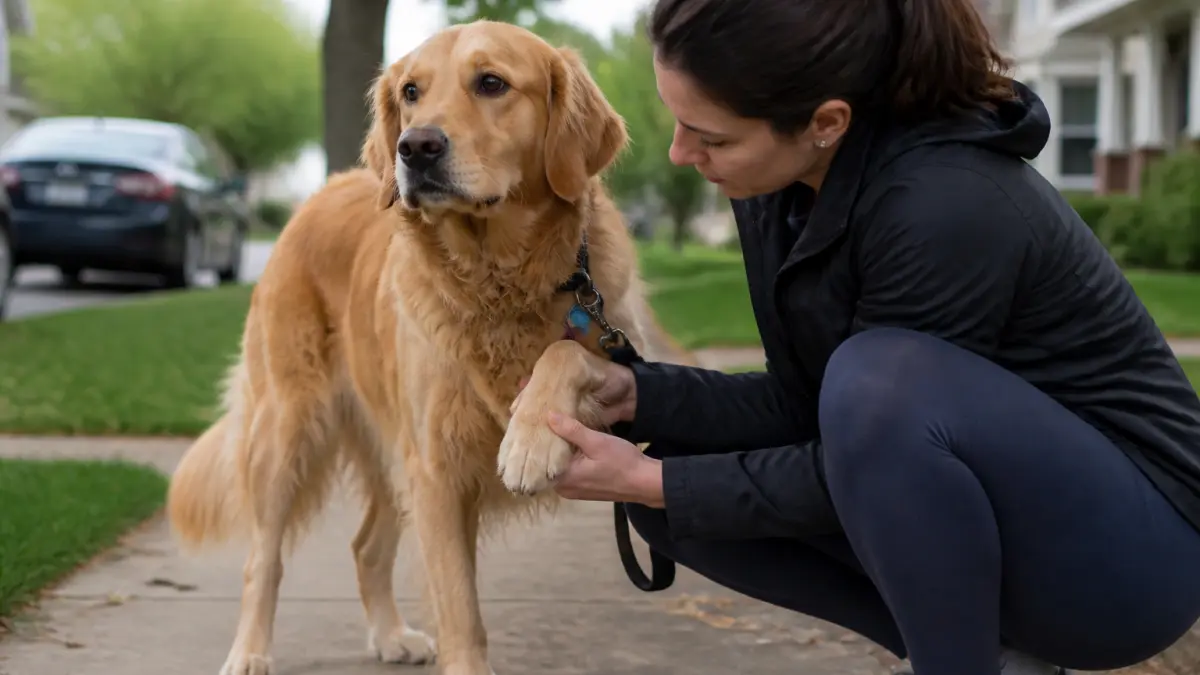 Chien qui boite : blessure, douleur ou simple fatigue ?