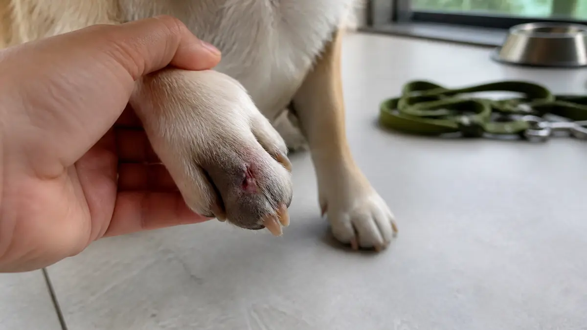 Coussinet du chien abîmé : soins, prévention et signes à surveiller