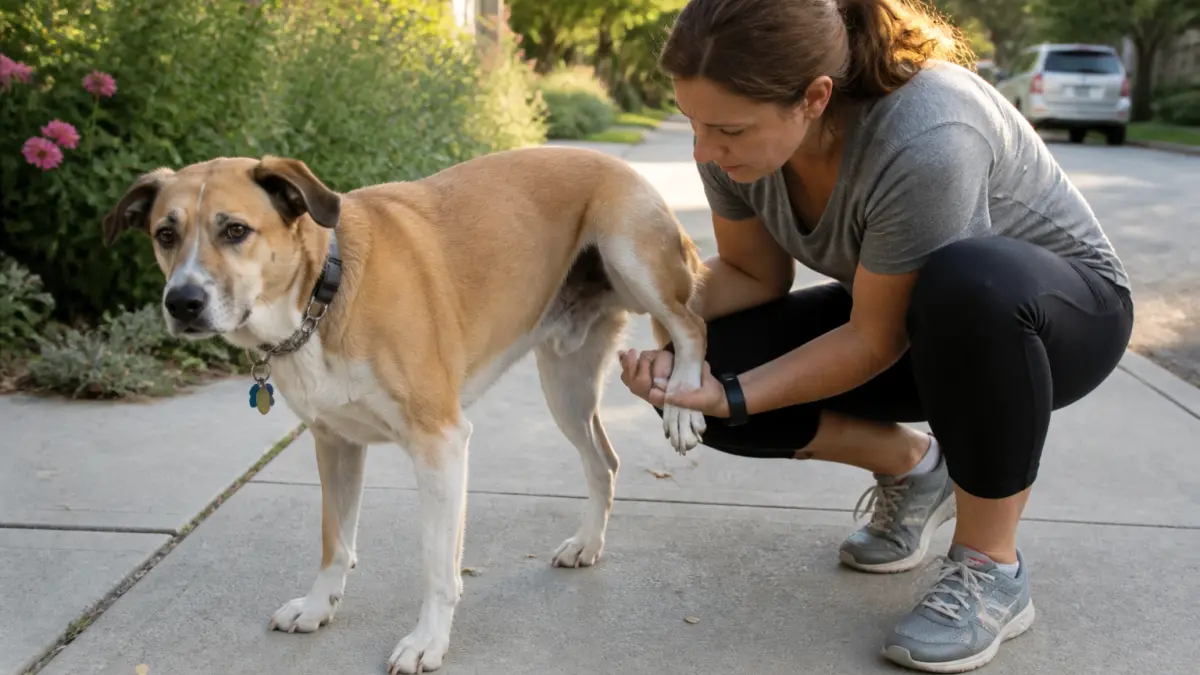 Chien qui boite : blessure, douleur ou simple fatigue ?