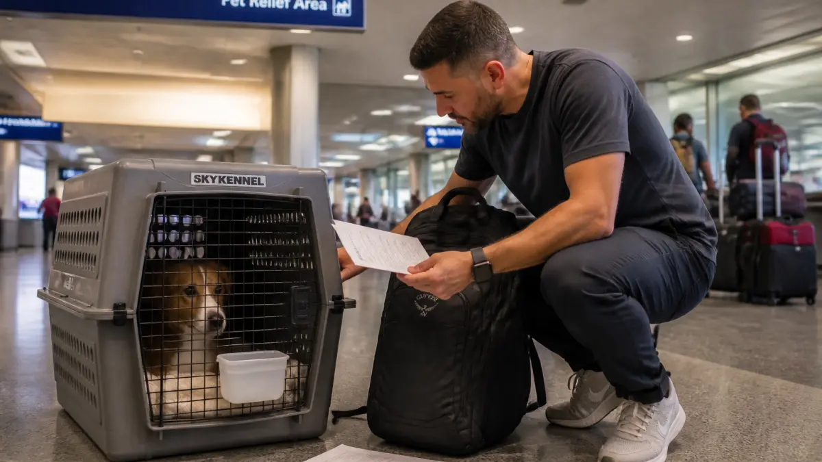 Voyage en avion avec un chien : cabine, soute, caisse et préparation