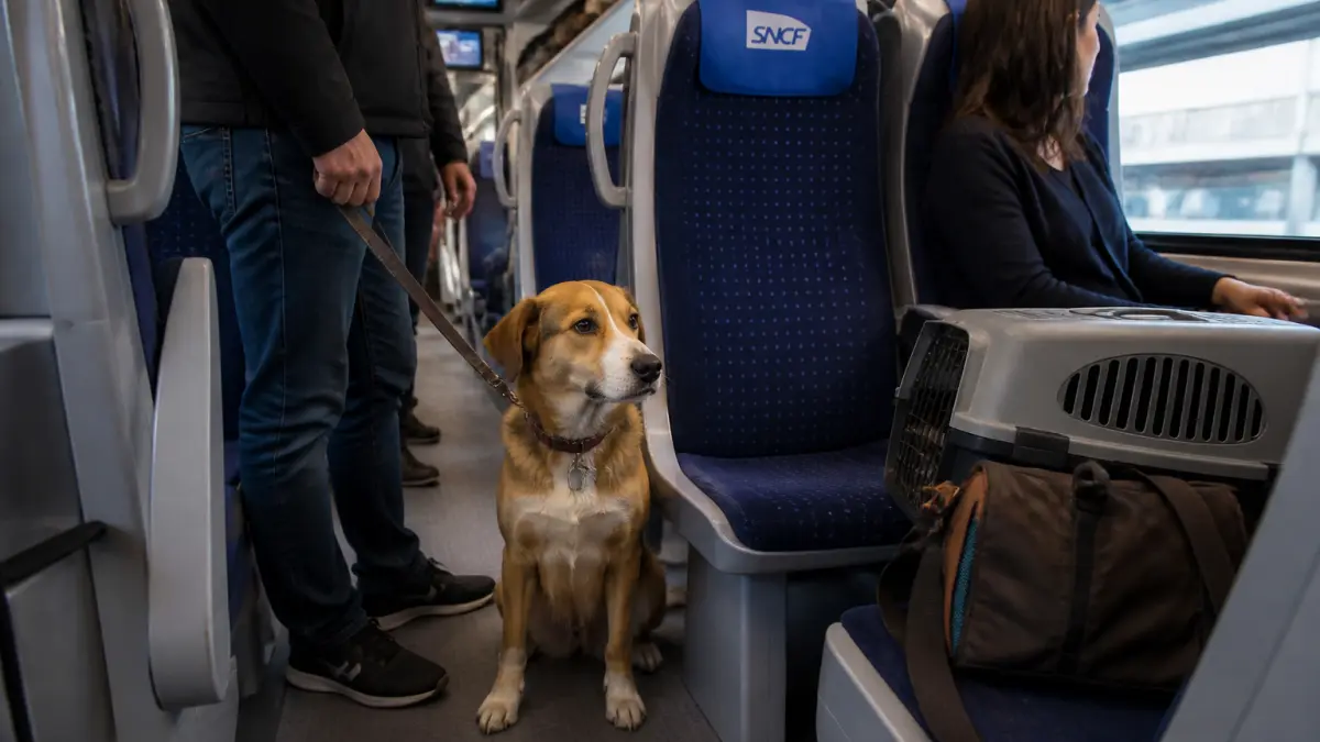 Chien dans le train : règles SNCF, tarifs et conseils avant de partir