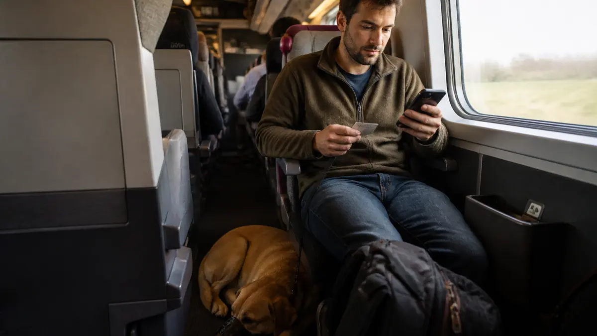 Chien dans le train : règles SNCF, tarifs et conseils avant de partir