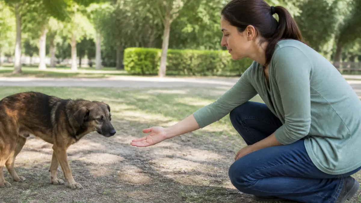 Chien peureux des humains : comment le rassurer sans le brusquer ?