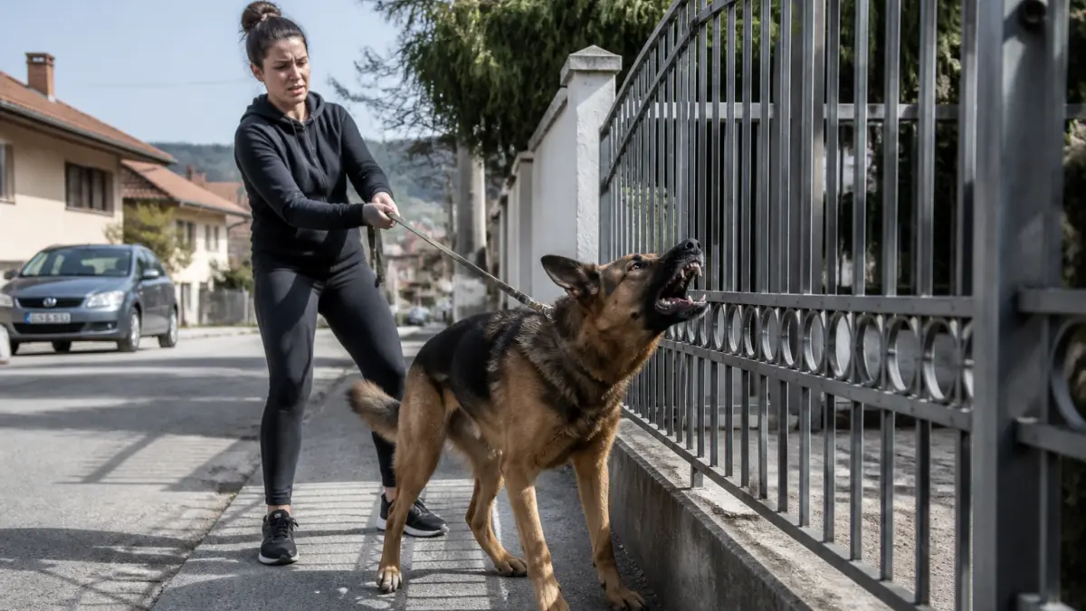 Chien agressif à travers un grillage : causes et solutions éducatives
