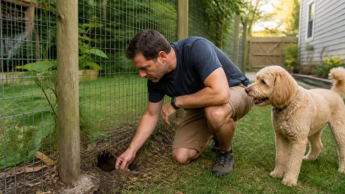 Mon chien fugue en passant sous le grillage : solutions avant les sanctions
