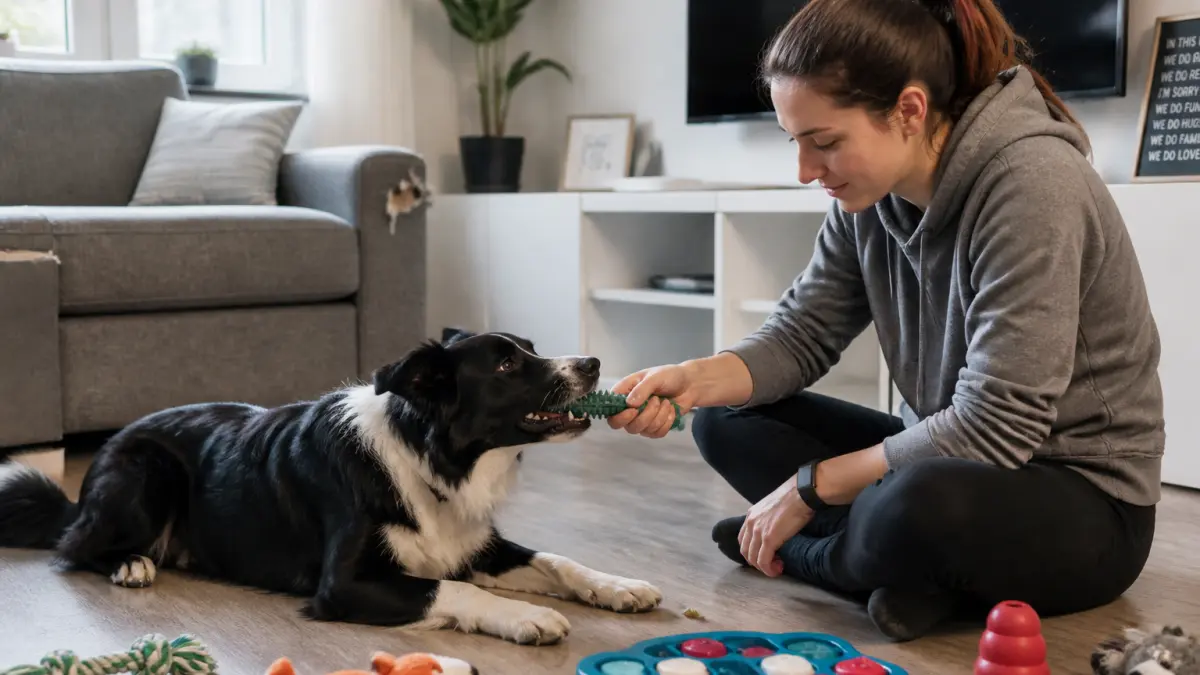 Chien destructeur : comment l’occuper sans renforcer le problème ?