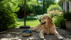 Chien au jardin en été : 5 astuces pour lui offrir un coin frais