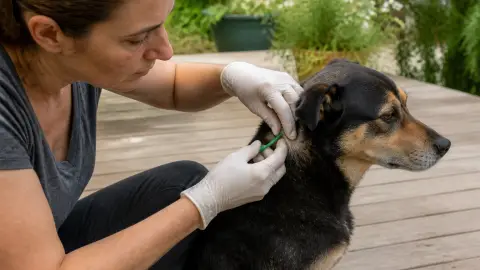 Tique sur un chien : que faire étape par étape ?