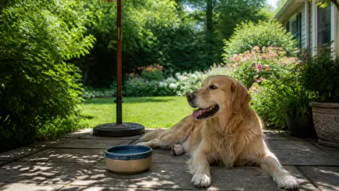Chien au jardin en été : 5 astuces pour lui offrir un coin frais