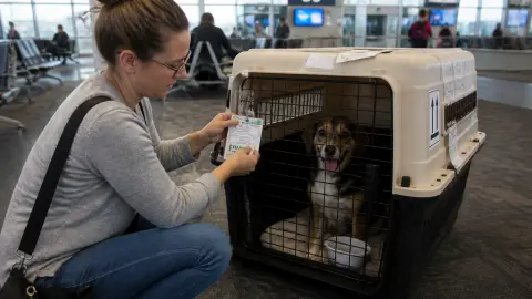 Voyage en avion avec un chien : cabine, soute, caisse et préparation
