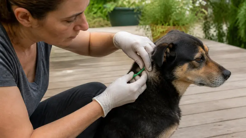 Tique sur un chien : que faire étape par étape ?