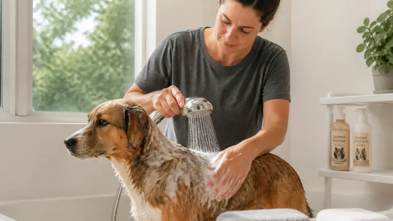 Comment laver son chien sans l’irriter : fréquence, produits et erreurs à éviter