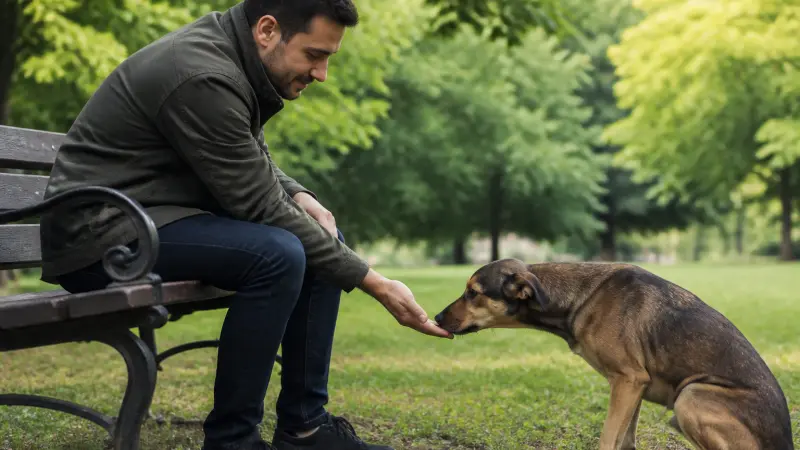 Chien peureux des humains : comment le rassurer sans le brusquer ?