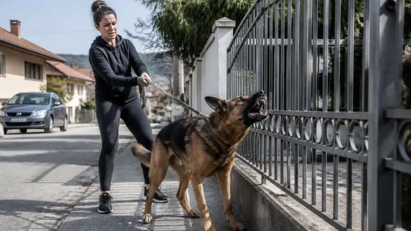 Chien agressif à travers un grillage : causes et solutions éducatives