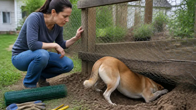 Mon chien fugue en passant sous le grillage : solutions avant les sanctions